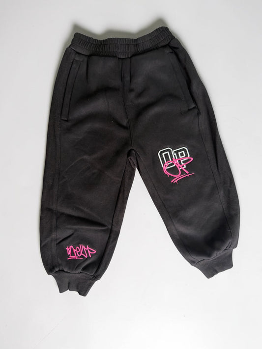 Pink OP Kids Cuffed Trackpants