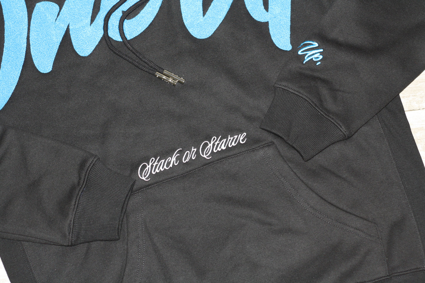 SZN.1 Stack Or Starve Chenille Hoodie